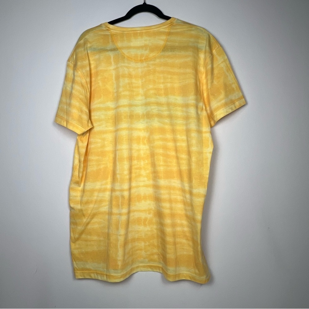 Burnside Yellow Tie-Dye Vintage Inspired Surfer Graphic T-Shirt - Surf Style XL - Picture 2 of 4